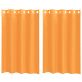 Vidaxx Gardinen Voile mit Ösen 2 Stück 140x175 cm orange - afbeelding 2