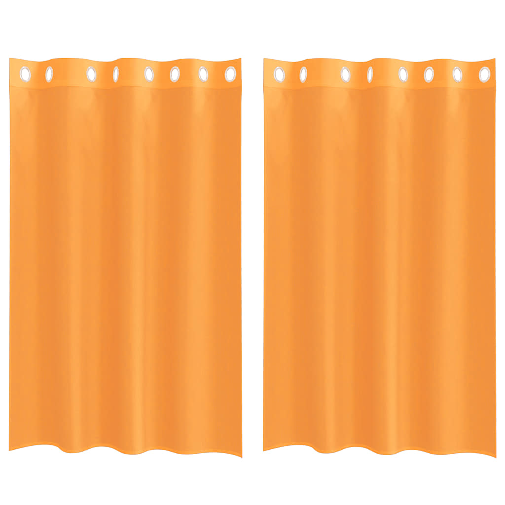 Vidaxx Gardinen Voile mit Ösen 2 Stück 140x175 cm orange