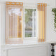 Vidaxx Gardinen Voile mit Ösen 2 Stück 140x175 cm orange