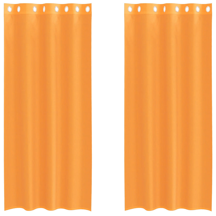 Vidaxx Vorhänge mit Ösen 2 Stück 140x225 cm orange