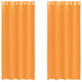 Vidaxx Gardinen Voile mit Ösen 2 Stück 140x245 cm orange - afbeelding 2