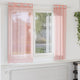 Vidaxx Gardinen Voile mit Ösen 2 Stück 140x175 cm rosa