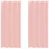 Vidaxx Vorhänge mit Ösen 2 Stück 140x225 cm rosa