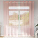 Vidaxx Gardinen Voile mit Ösen 2 Stück 140x245 cm rosa