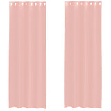 Vidaxx Gardinen Voile mit Ösen 2 Stück 140x260 cm rosa - afbeelding 2
