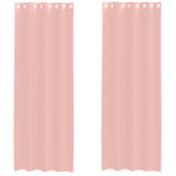 Vidaxx Gardinen Voile mit Ösen 2 Stück 140x300 cm rosa - afbeelding 2