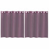 Vidaxx Gardinen Voile mit Ösen 2 Stk. Lila 140x140 cm