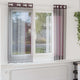 Vidaxx Gardinen Voile mit Ösen 2 Stk. Lila 140x140 cm