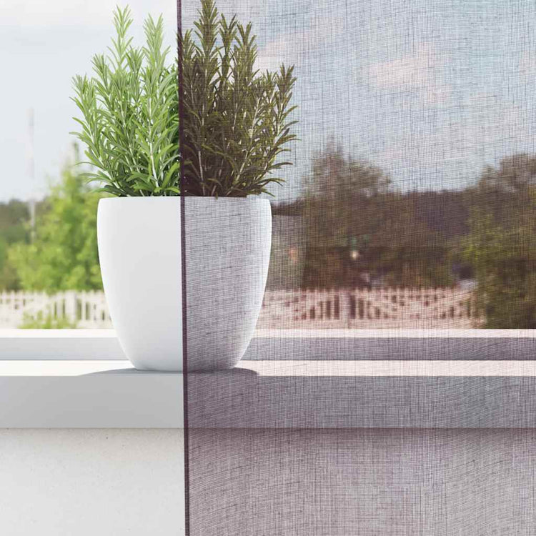 Vidaxx Gardinen Voile mit Ösen 2 Stück 140x175 cm Lila