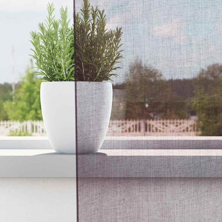 Vidaxx Gardinen Voile mit Ösen 2 Stück 140x245 cm Lila
