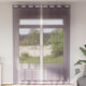 Vidaxx Gardinen Voile mit Ösen 2 Stück 140x300 cm Lila