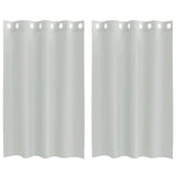 Vidaxx Gardinen Voile mit Ösen 2 Stück 140x175 cm hellgrau - afbeelding 2