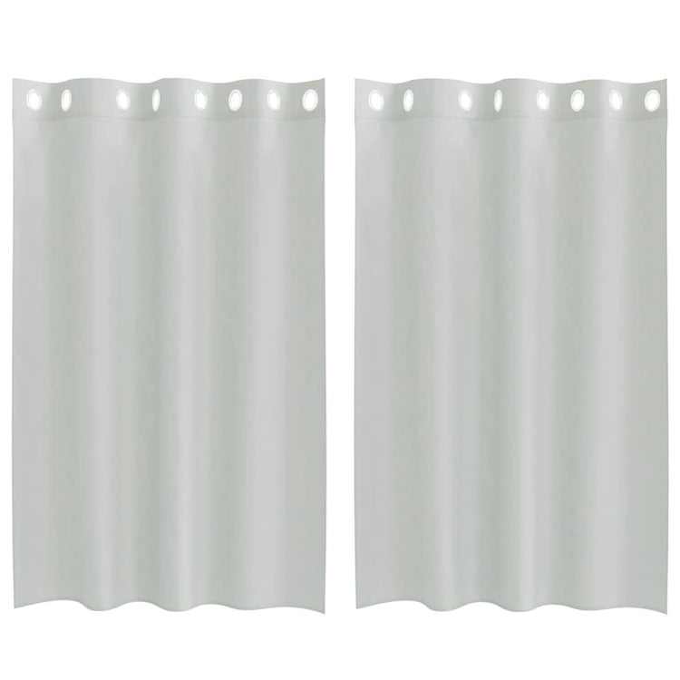 Vidaxx Gardinen Voile mit Ösen 2 Stück 140x175 cm hellgrau