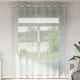 Vidaxx Gardinen Voile mit Ösen 2 Stück 140x300 cm hellgrau