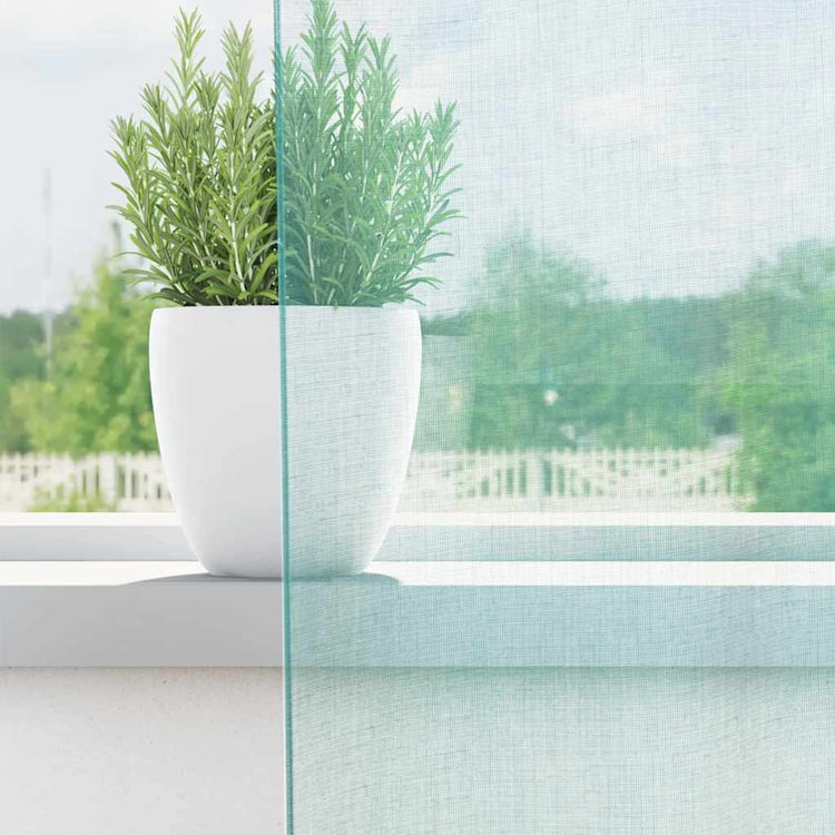 Vidaxl Gardinen Voile mit Ösen 2 Stück türkis