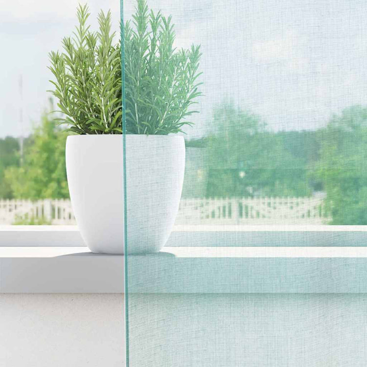 Vidaxl Gardinen Voile mit Ösen 2 Stück türkis