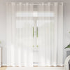 Vidaxl Gardinen Voile mit Ösen 2 Stück weiß