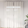 Vidaxl Gardinen Voile mit Ösen 2 Stück weiß