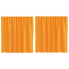 Vidaxl Gardinen Voile mit Stangentaschen 2 Stück Orange
