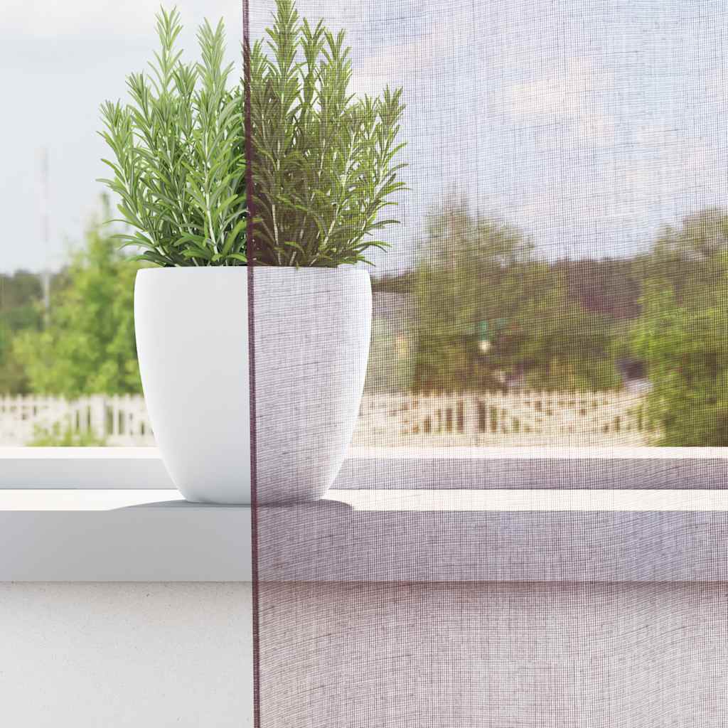 Vidaxl Gardinen Voile mit Stangentaschen 2 Stk. Lila