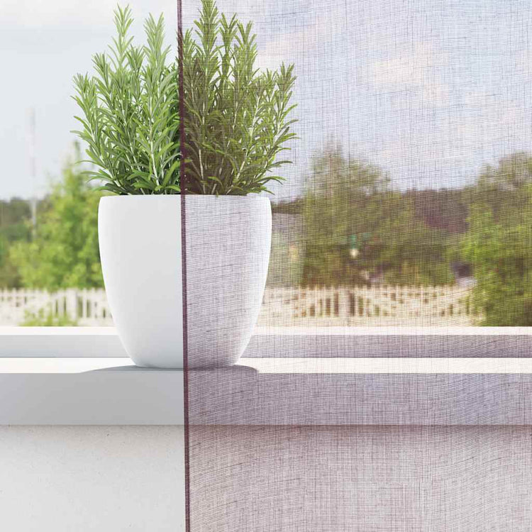 Vidaxl Gardinen Voile mit Stangentaschen 2 Stk. Lila