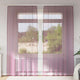 Vidaxl Gardinen Voile mit Stangentaschen 2 Stk. Lila