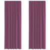 Vidaxl Gardinen Voile mit Stangentaschen 2 Stk. Lila