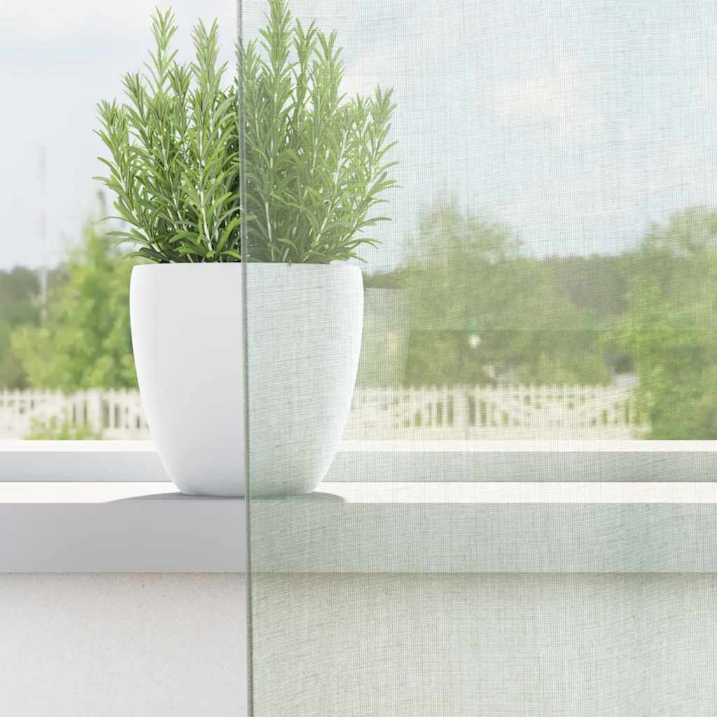 Vidaxl Gardinen Voile mit Stangentaschen 2 Stück hellgrau