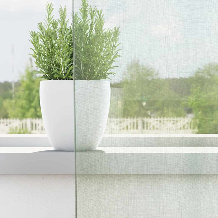 Vidaxl Gardinen Voile mit Stangentaschen 2 Stück hellgrau