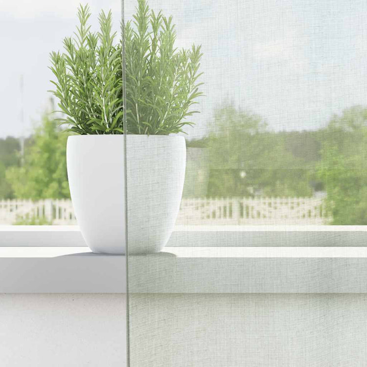 Vidaxl Gardinen Voile mit Stangentaschen 2 Stück hellgrau