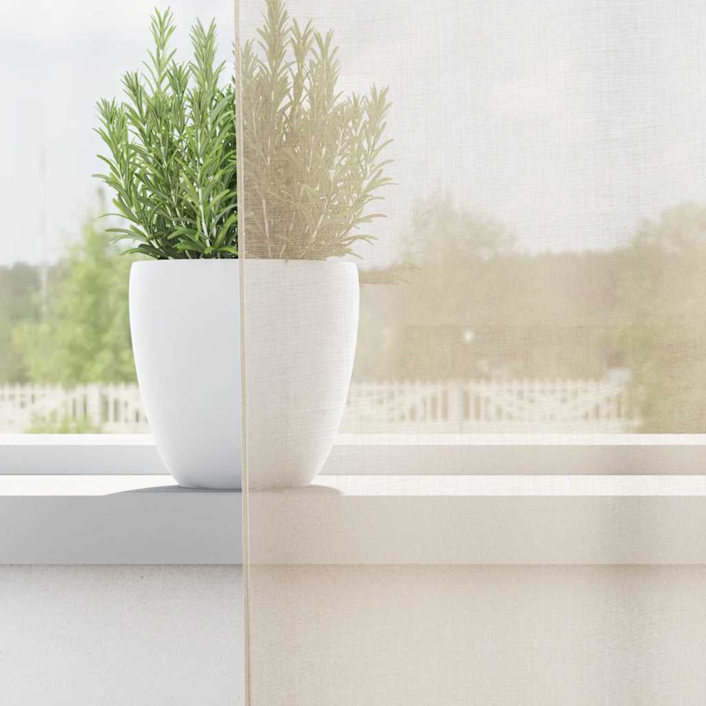 Vidaxl Gardinen Voile mit Schlaufenverschluss 2 Stück cremefarben
