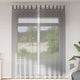 Vidaxx Gardinen Voile mit Schlaufen 2 Stück 140x260 cm dunkelgrau