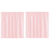Vidaxx Gardinen Voile mit Schlaufen 2 Stück 140x140 cm hellrosa - afbeelding 2