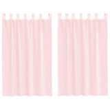Vidaxx Gardinen Voile mit Schlaufen 2 Stück 140x175 cm hellrosa - afbeelding 2
