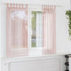 Vidaxx Gardinen Voile mit Schlaufen 2 Stück 140x175 cm hellrosa