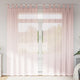 Vidaxx Gardinen Voile mit Schlaufen 2 Stück 140x225 cm hellrosa