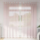 Vidaxx Gardinen Voile mit Schlaufen 2 Stück 140x245 cm hellrosa