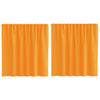 Vidaxx Gardinen Voile mit Schlaufen 2 Stück 140x140 cm Orange
