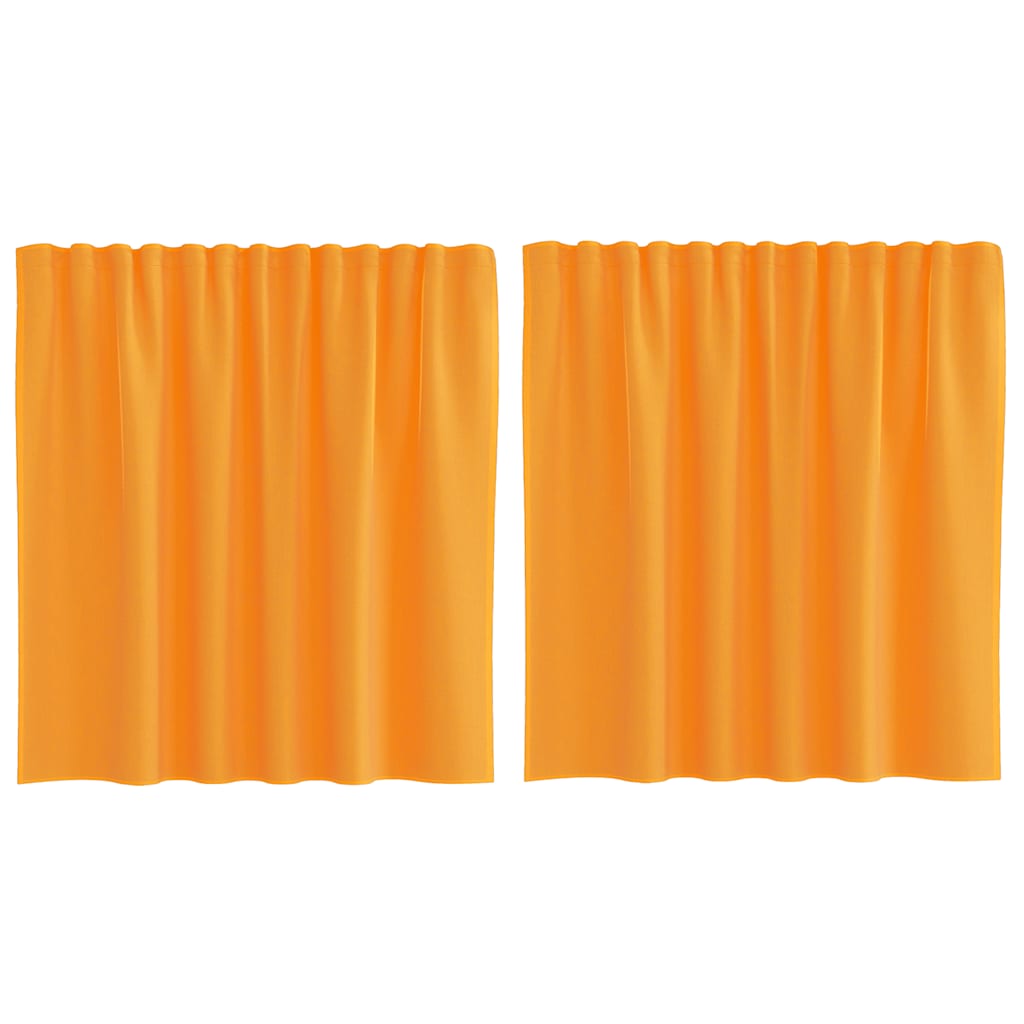Vidaxx Gardinen Voile mit Schlaufen 2 Stück 140x140 cm Orange