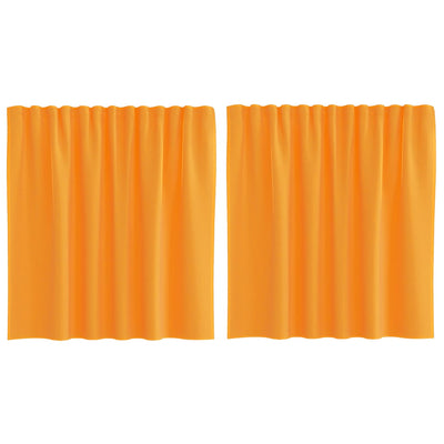 Vidaxx Gardinen Voile mit Schlaufen 2 Stück 140x140 cm Orange