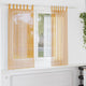 Vidaxx Gardinen Voile mit Schlaufen 2 Stück 140x140 cm Orange