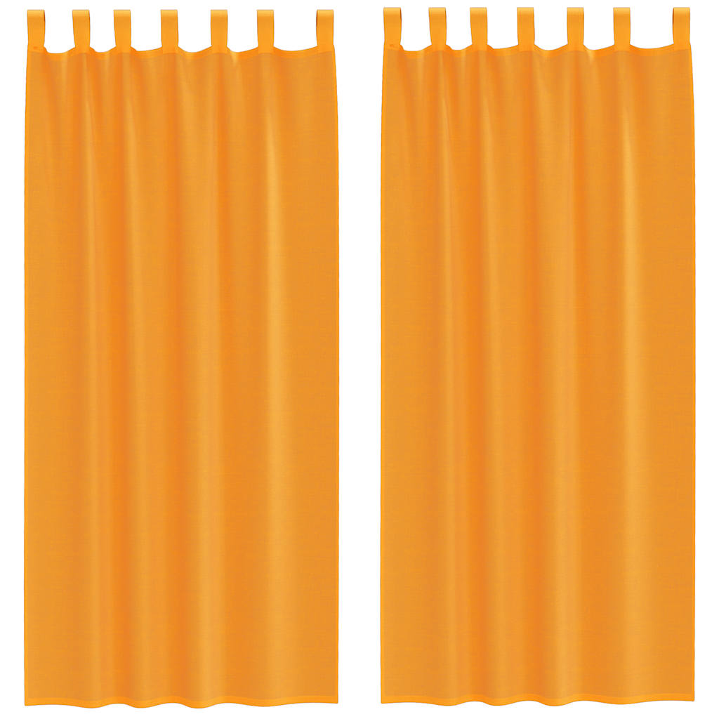 Vidaxx Vorhänge mit Schlaufen 2 Stück 140x245 cm orange