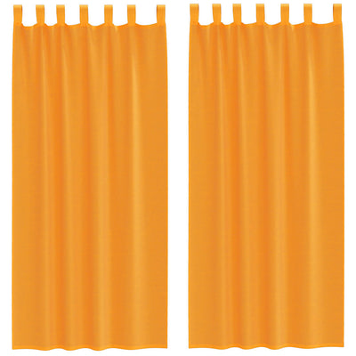 Vidaxx Vorhänge mit Schlaufen 2 Stück 140x245 cm orange