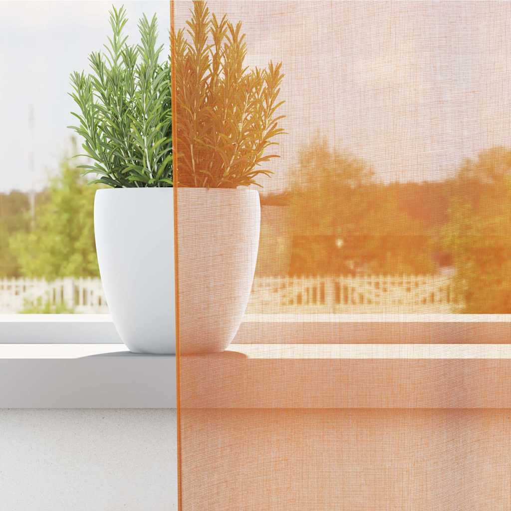Vidaxx Vorhänge mit Schlaufen 2 Stück 140x245 cm orange