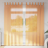 Vidaxx Vorhänge mit Schlaufen 2 Stück 140x245 cm orange - afbeelding 1