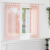 Vidaxx Gardinen Voile mit Schlaufen 2 Stück 140x140 cm rosa