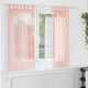 Vidaxx Gardinen Voile mit Schlaufen 2 Stück 140x140 cm rosa