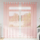 Vidaxx Gardinen Voile mit Schlaufen 2 Stück 140x225 cm rosa
