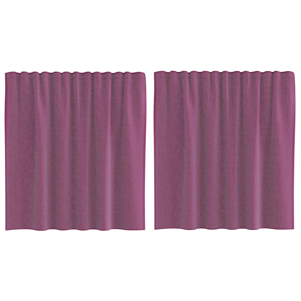 Vidaxx Vorhänge mit Schlaufen 2 Stk. Lila 140x140 cm