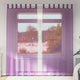 Vidaxx Gardinen Voile mit Schlaufen 2 Stück 140x225 cm Lila